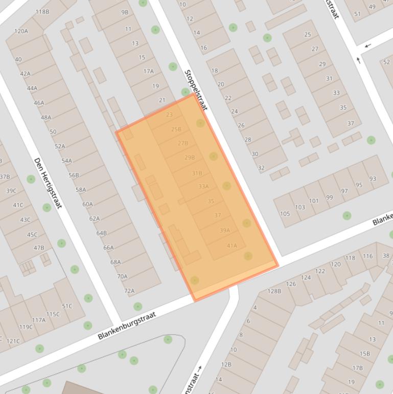 Kaart van postcodegebied 3081XM.