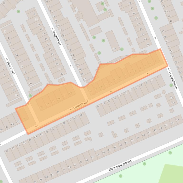 Kaart van postcodegebied 3081XP.