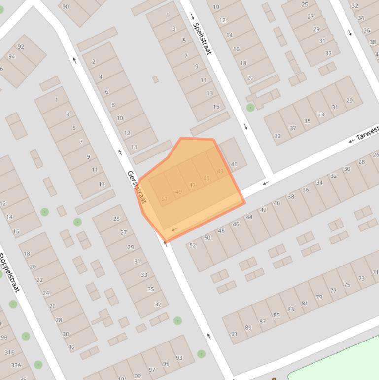 Kaart van postcodegebied 3081XR.