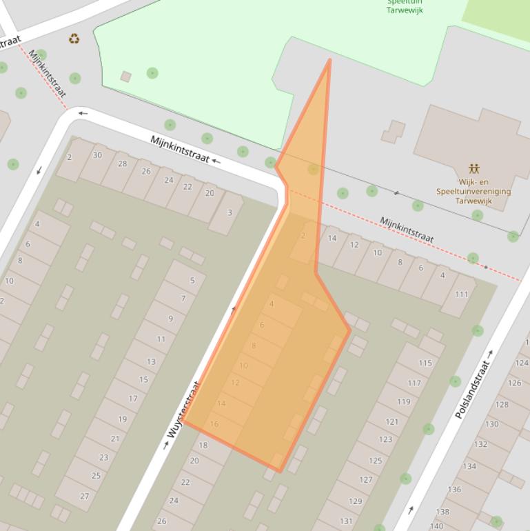 Kaart van postcodegebied 3081XX.