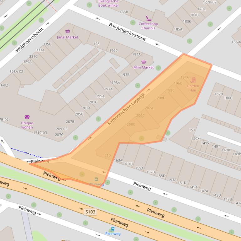 Kaart van postcodegebied 3081ZE.