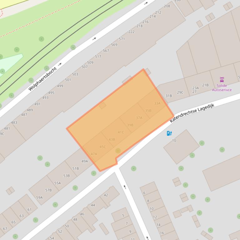 Kaart van postcodegebied 3081ZH.