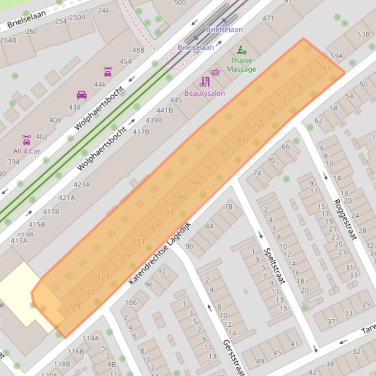 Kaart van postcodegebied 3081ZK.