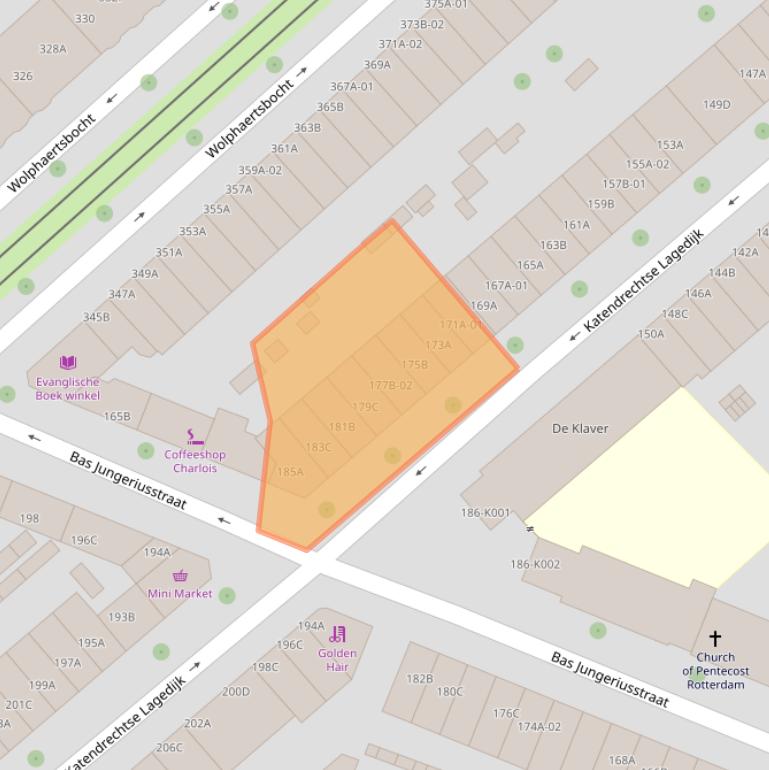 Kaart van postcodegebied 3081ZT.