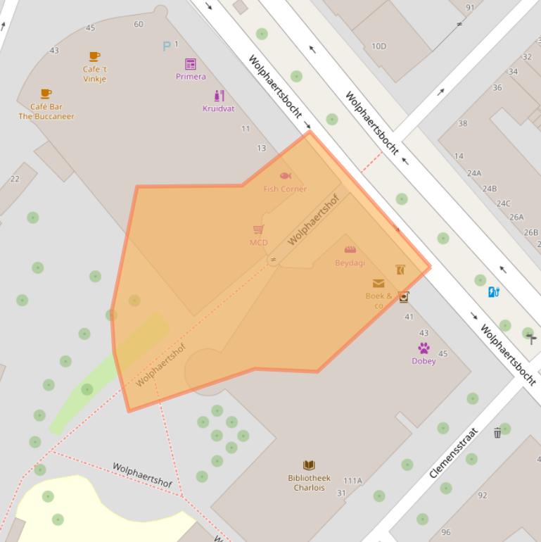 Kaart van postcodegebied 3082AB.