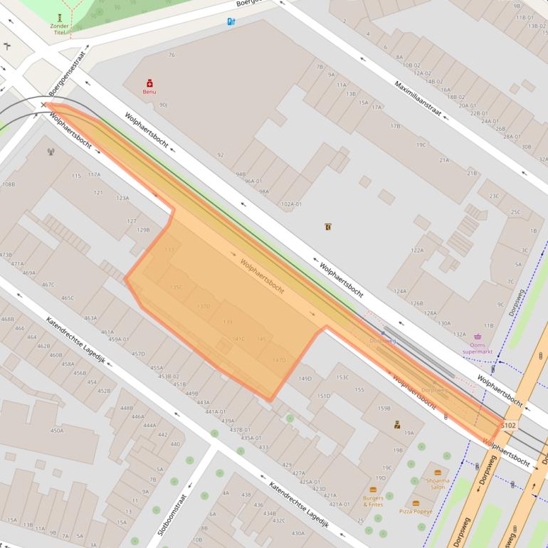 Kaart van postcodegebied 3082AJ.