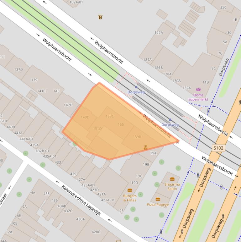 Kaart van postcodegebied 3082AK.