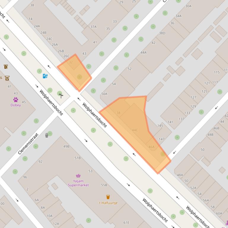 Kaart van postcodegebied 3082AN.