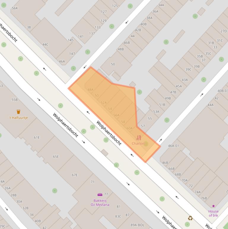 Kaart van postcodegebied 3082AP.