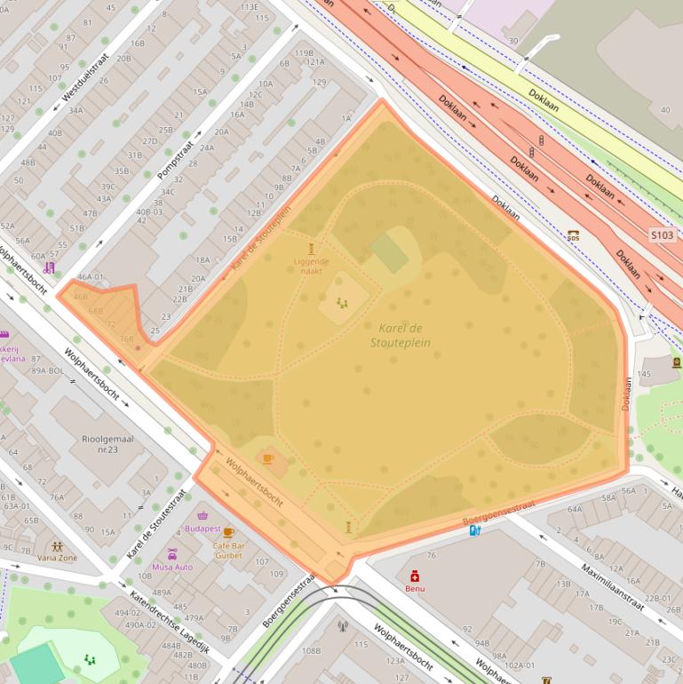 Kaart van postcodegebied 3082AR.