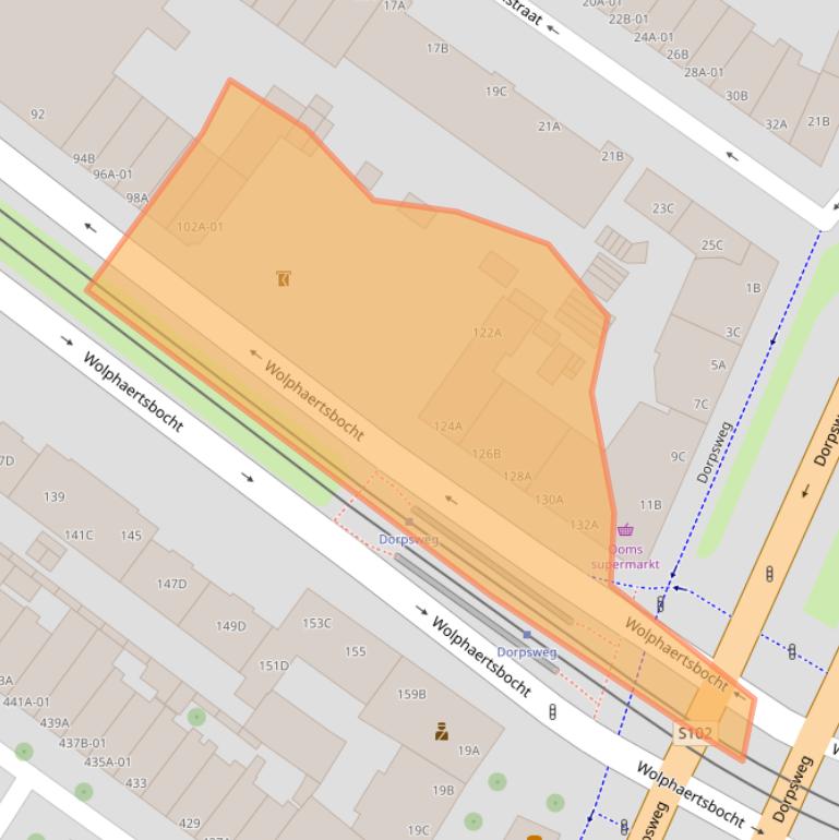 Kaart van postcodegebied 3082AT.