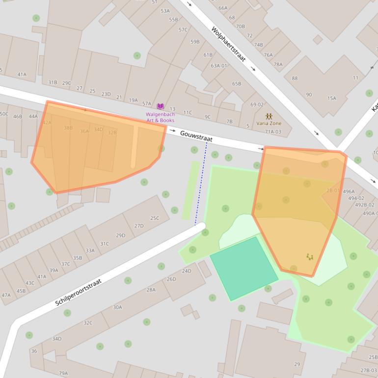 Kaart van postcodegebied 3082BD.