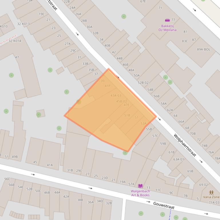 Kaart van postcodegebied 3082BL.