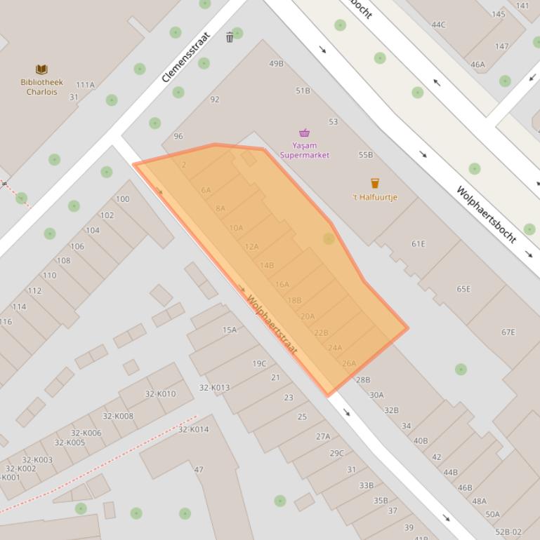 Kaart van postcodegebied 3082BN.