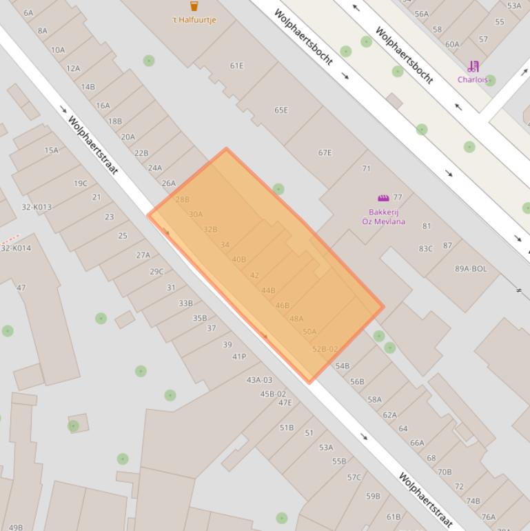 Kaart van postcodegebied 3082BP.