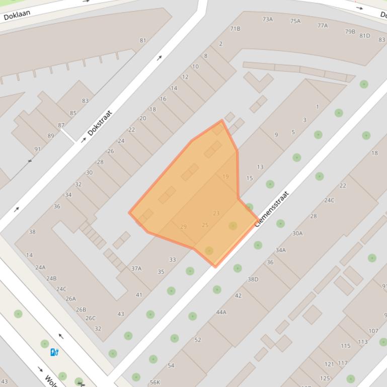 Kaart van postcodegebied 3082CB.