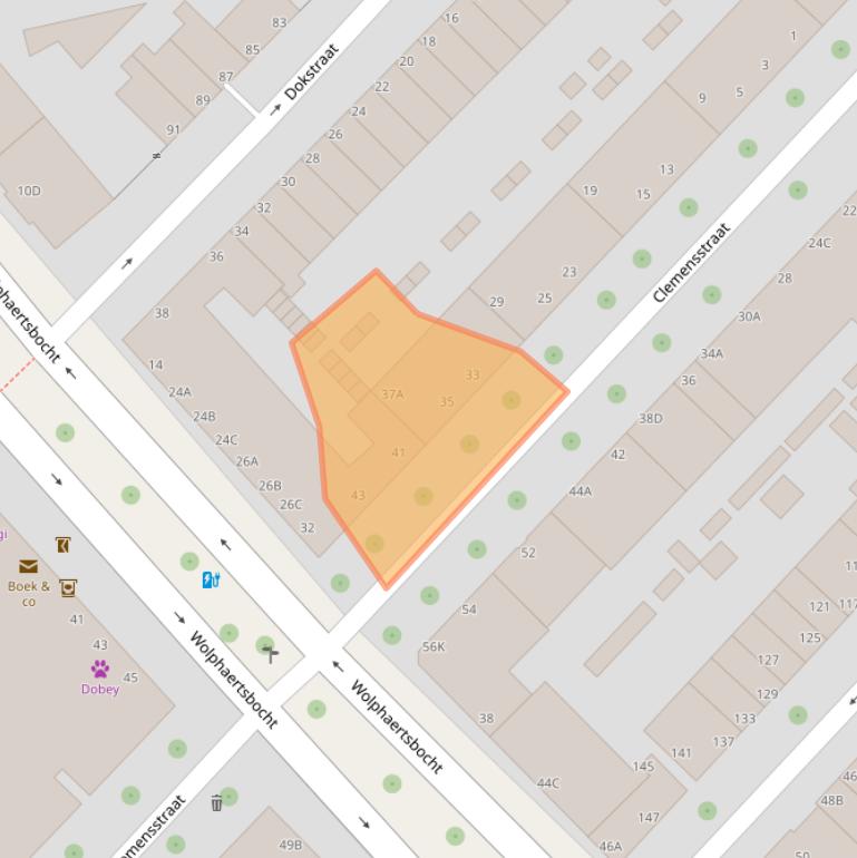 Kaart van postcodegebied 3082CC.