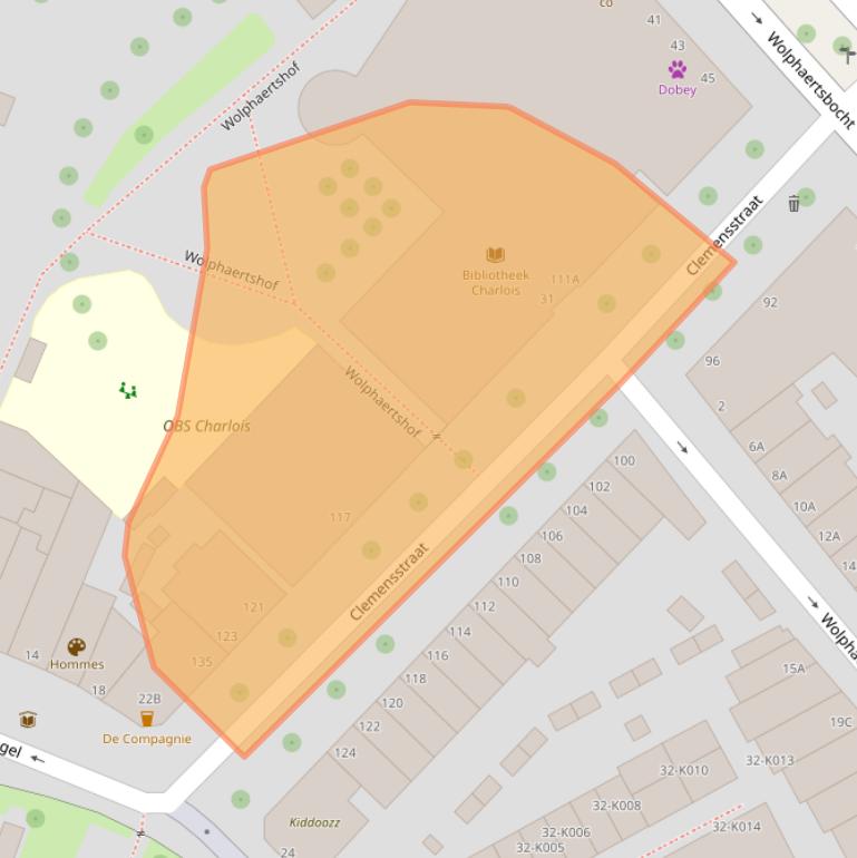 Kaart van postcodegebied 3082CE.