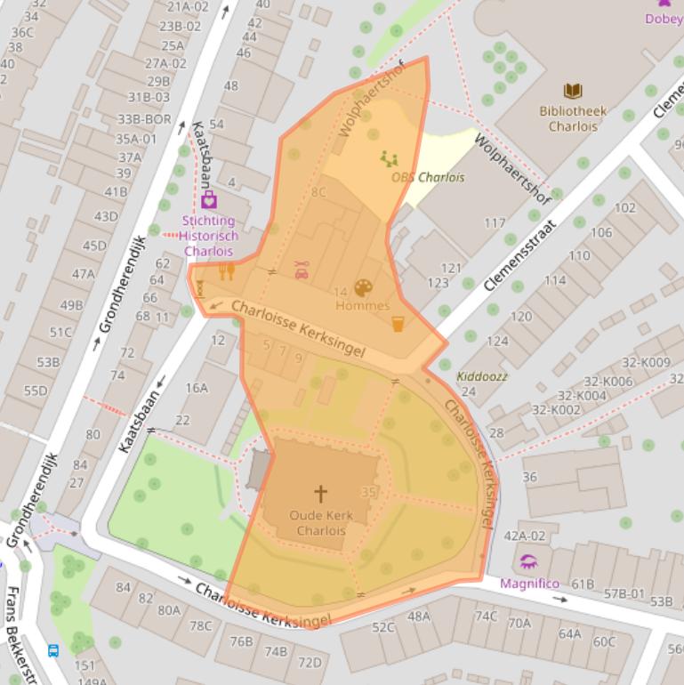 Kaart van postcodegebied 3082DA.