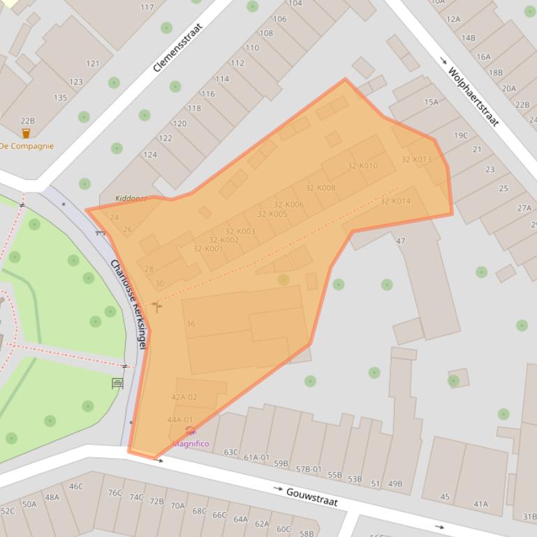 Kaart van postcodegebied 3082DB.