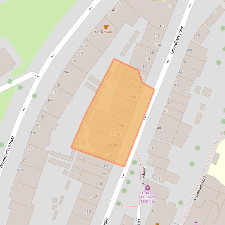 Kaart van postcodegebied 3082DE.