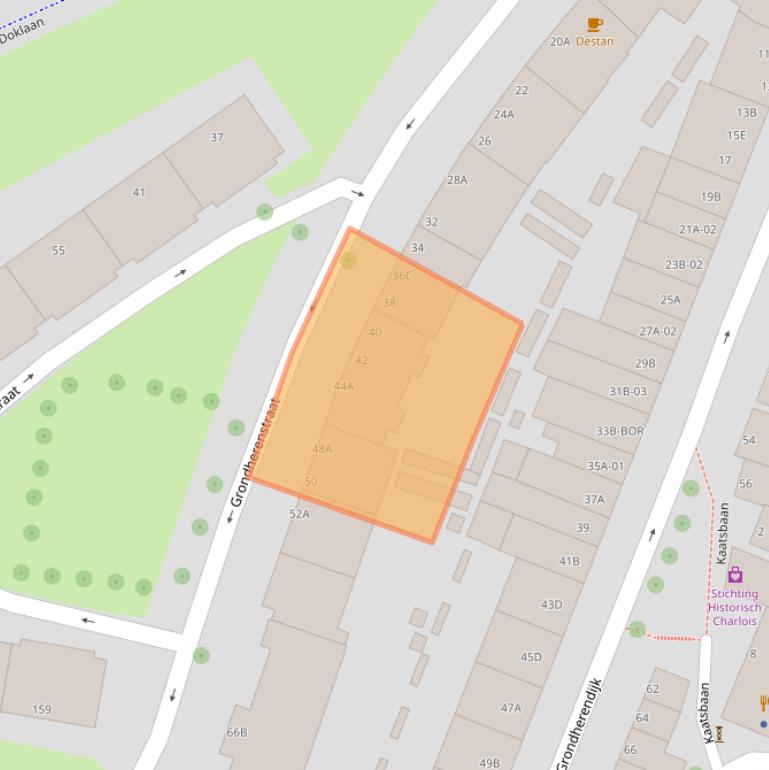 Kaart van postcodegebied 3082DM.