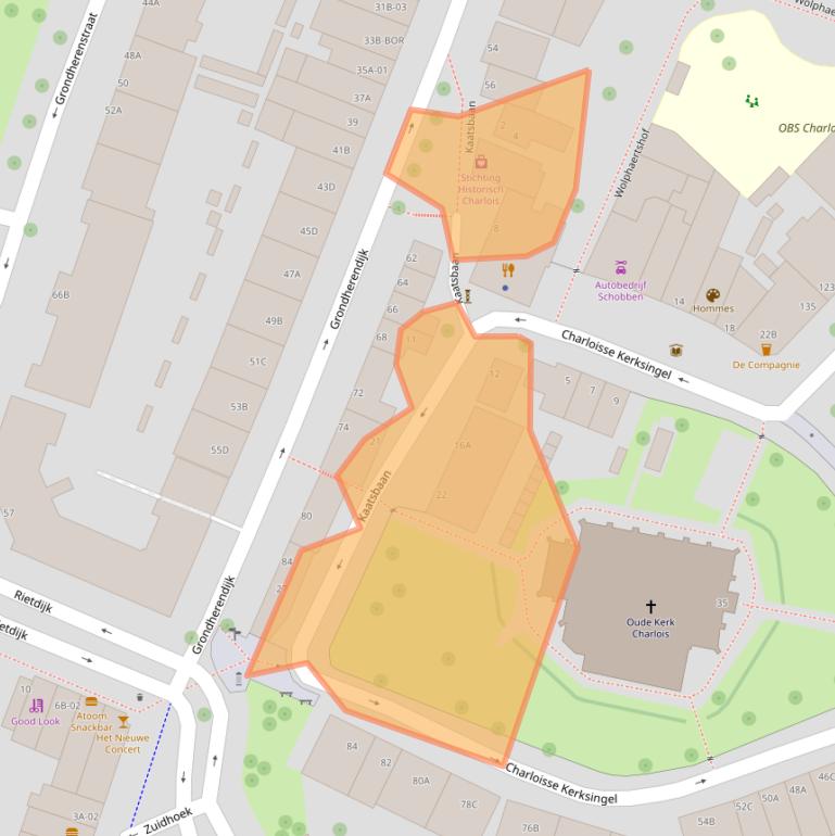 Kaart van postcodegebied 3082DP.