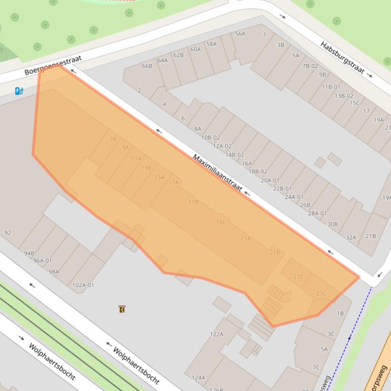 Kaart van postcodegebied 3082EA.