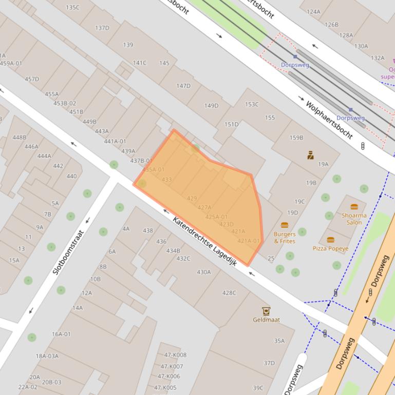 Kaart van postcodegebied 3082GA.