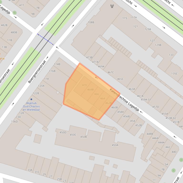 Kaart van postcodegebied 3082GH.