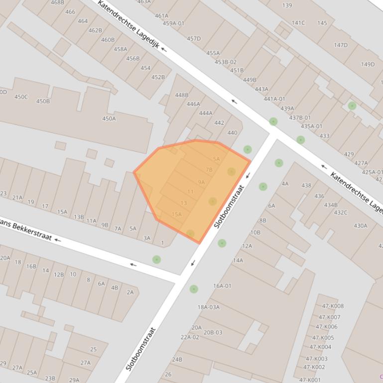 Kaart van postcodegebied 3082GL.