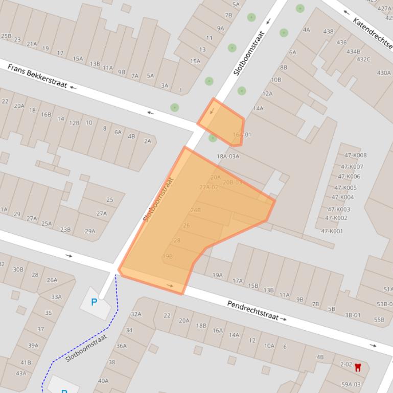 Kaart van postcodegebied 3082GR.