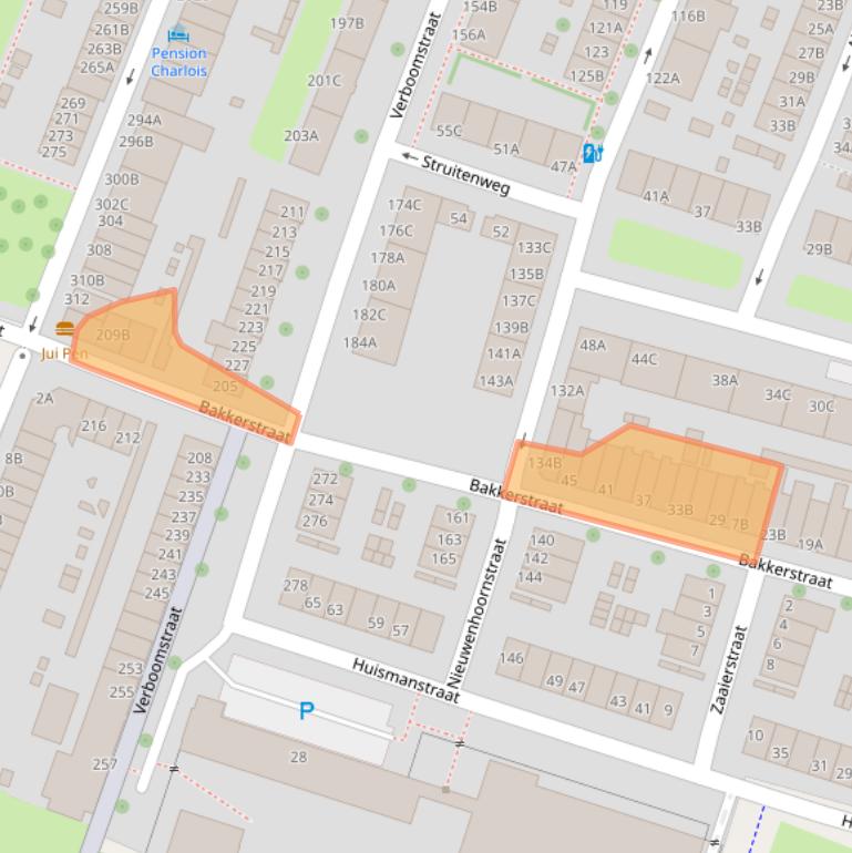 Kaart van postcodegebied 3082HB.