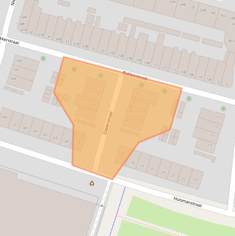 Kaart van postcodegebied 3082HG.