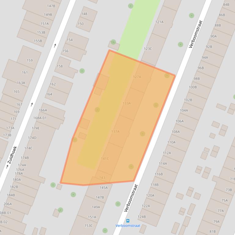 Kaart van postcodegebied 3082JG.