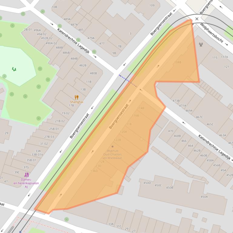 Kaart van postcodegebied 3082KD.