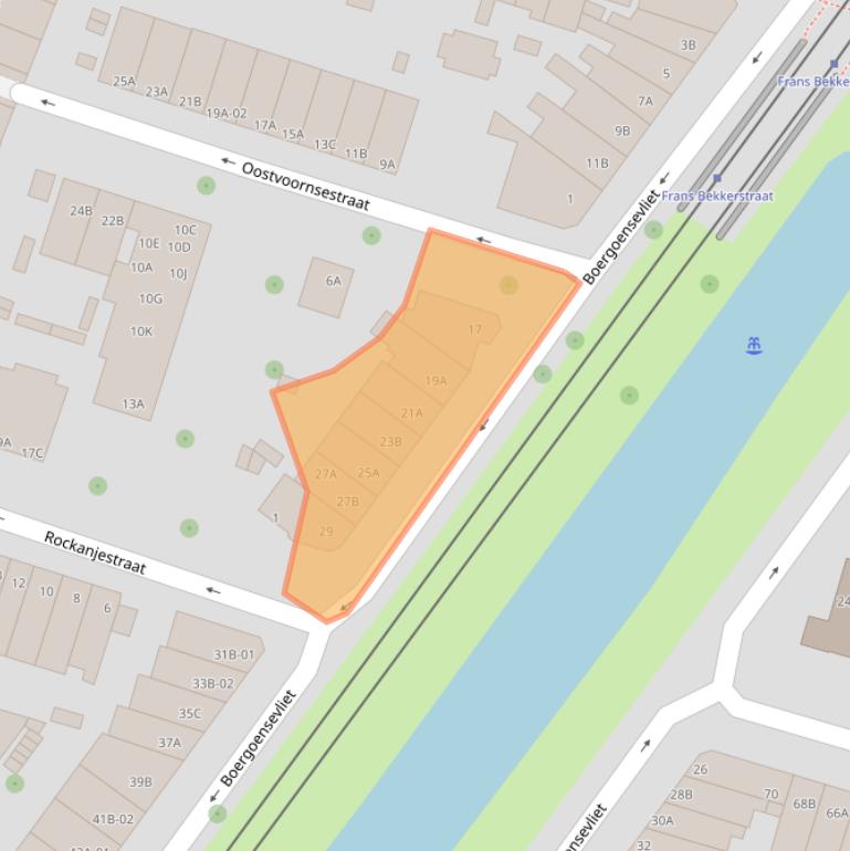 Kaart van postcodegebied 3082KG.