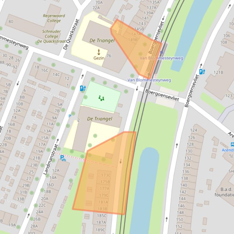 Kaart van postcodegebied 3082KN.