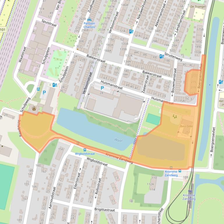 Kaart van postcodegebied 3082KR.