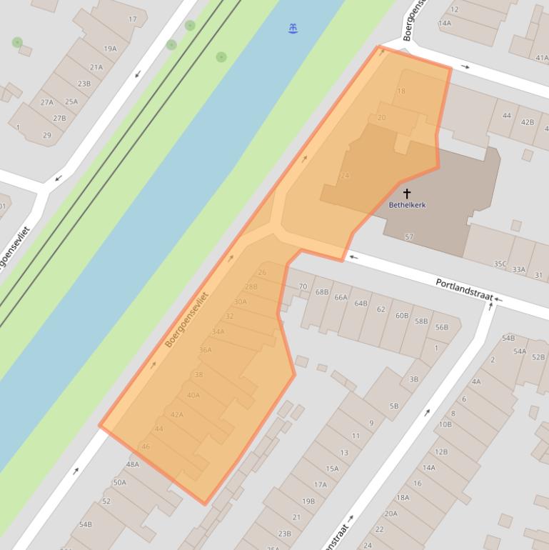 Kaart van postcodegebied 3082KT.