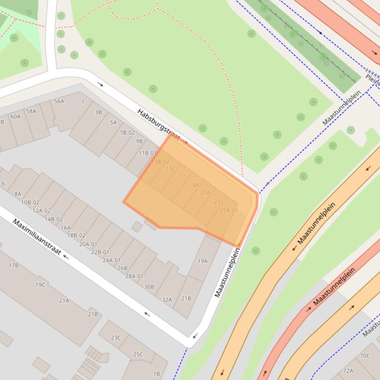 Kaart van postcodegebied 3082LP.