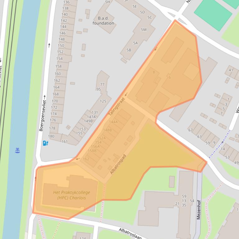 Kaart van postcodegebied 3082MH.