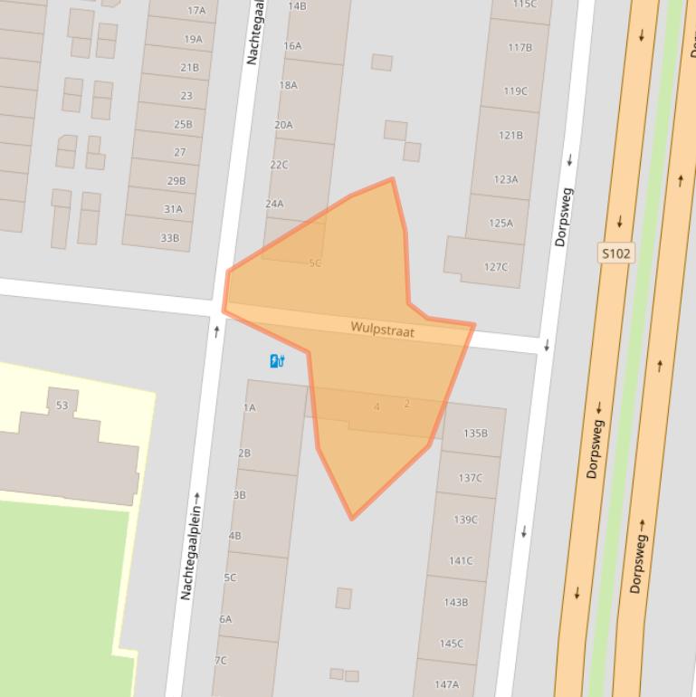 Kaart van postcodegebied 3082MJ.