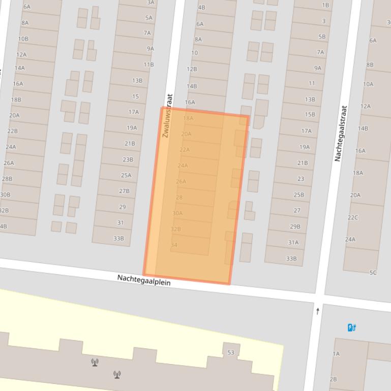 Kaart van postcodegebied 3082MP.