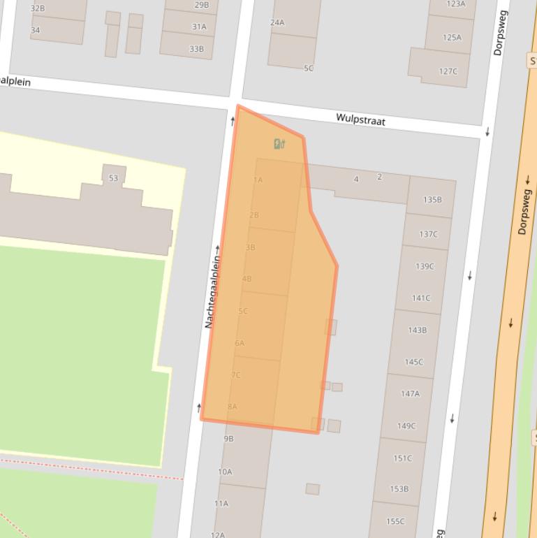 Kaart van postcodegebied 3082NH.