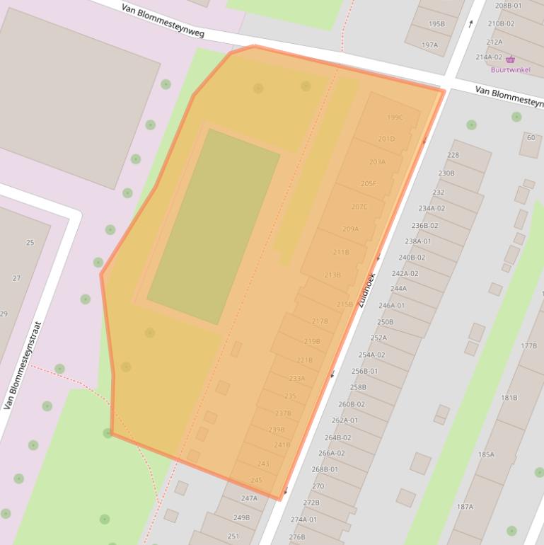 Kaart van postcodegebied 3082PH.