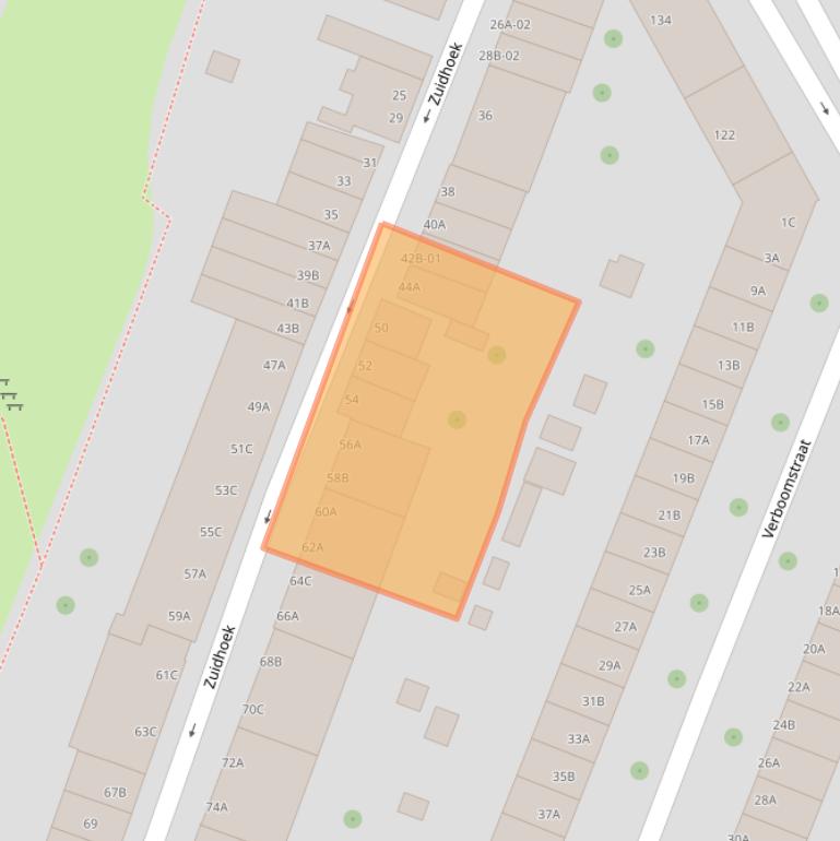 Kaart van postcodegebied 3082PL.