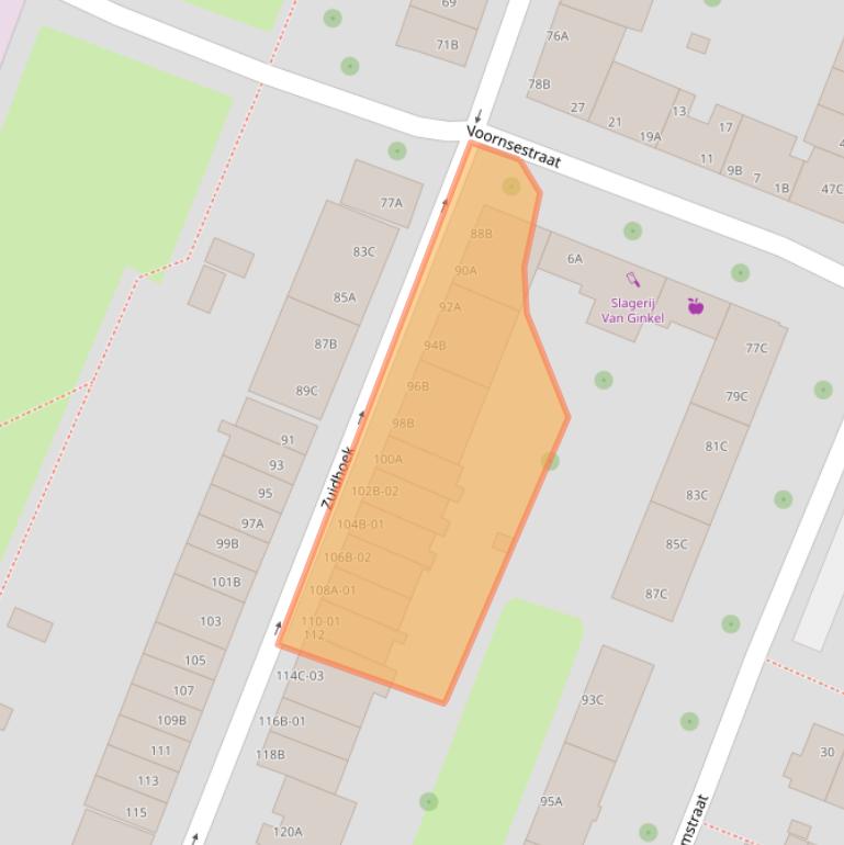Kaart van postcodegebied 3082PN.