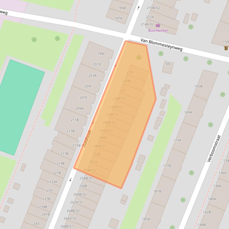 Kaart van postcodegebied 3082PS.