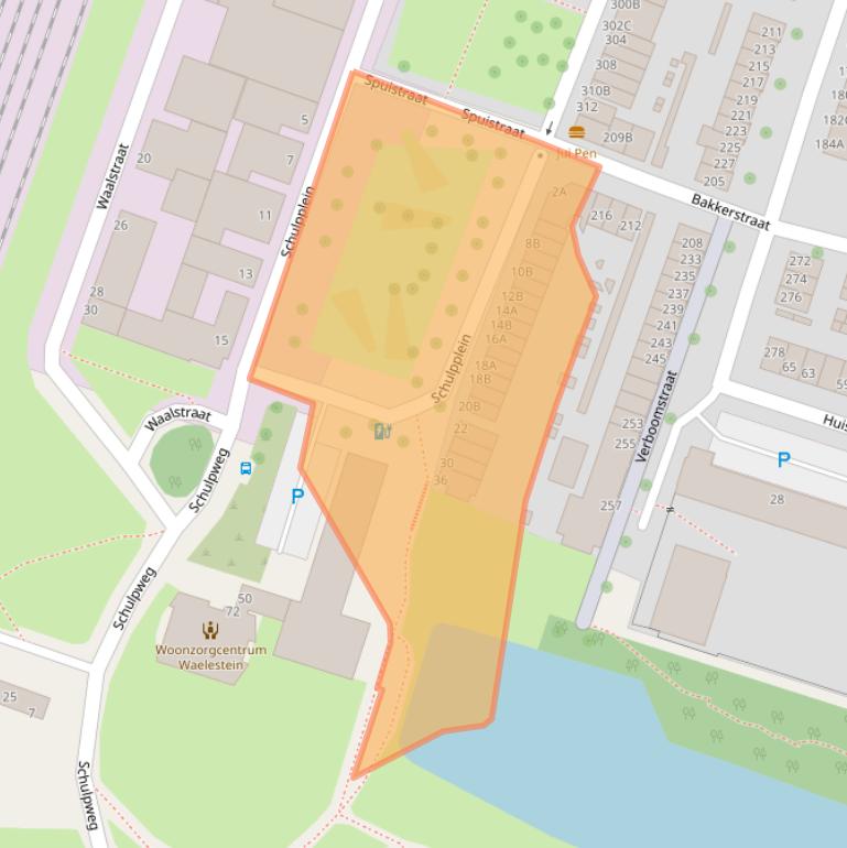 Kaart van postcodegebied 3082PW.